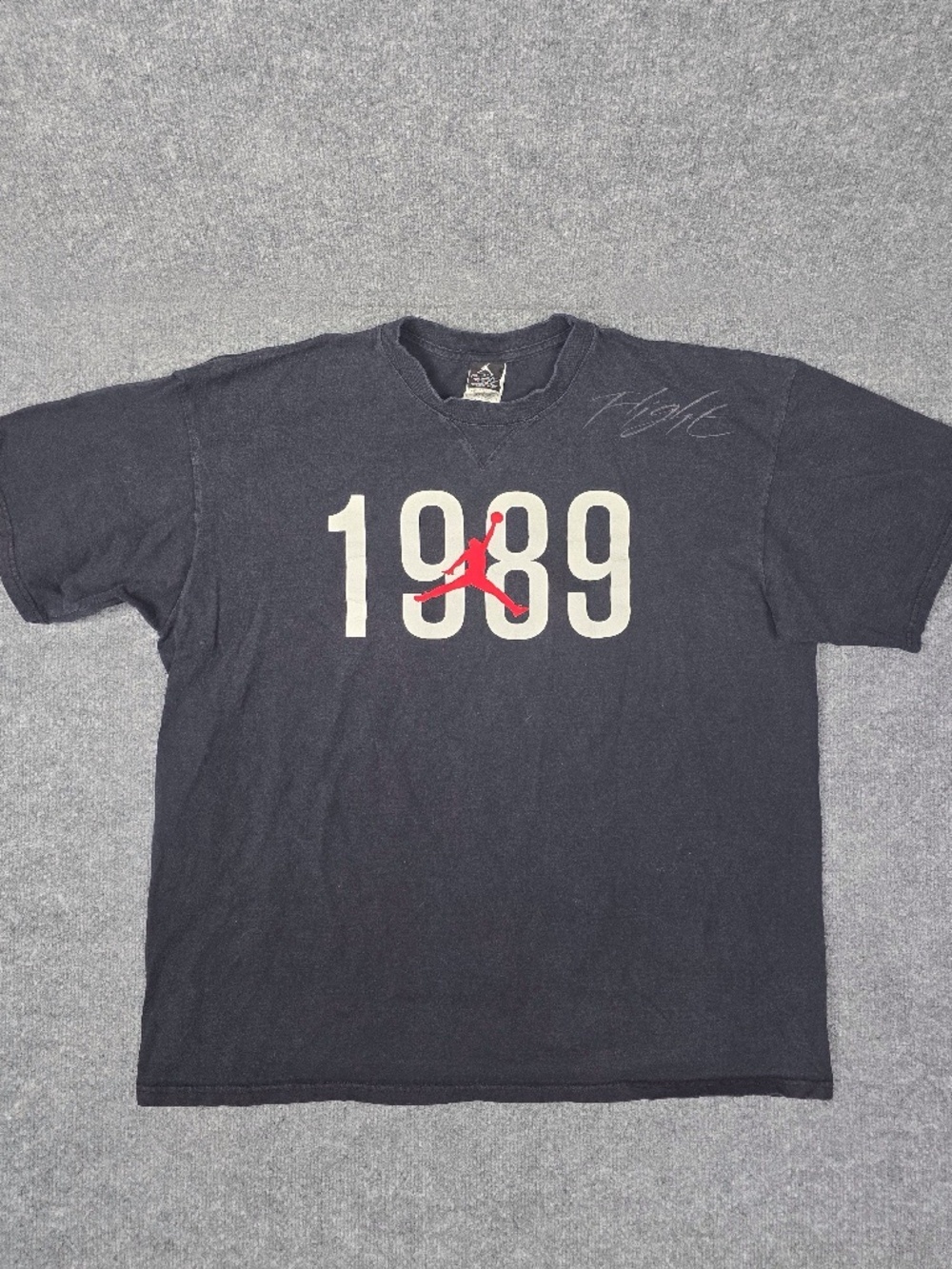Vintage Nike Air Jordan 4 Black Cat 1989 Flight T-Shirt Mens XL Great Condition